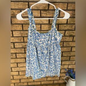 Banana republic‎ blue white blouse